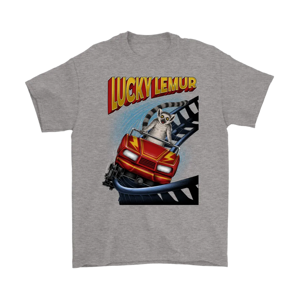 Rollercoaster T-shirt, Funny Lucky Lemur Shirt