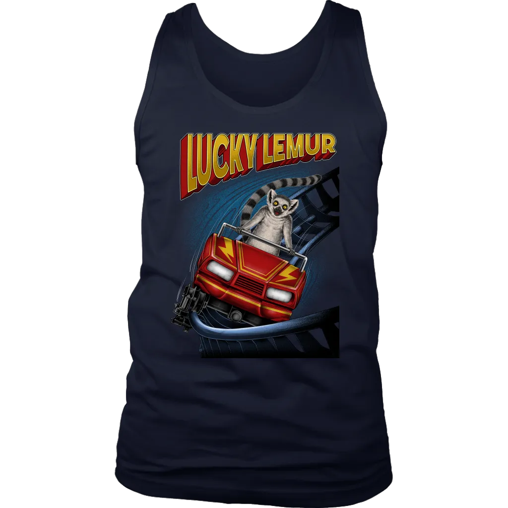 Rollercoaster T-shirt, Funny Lucky Lemur Shirt