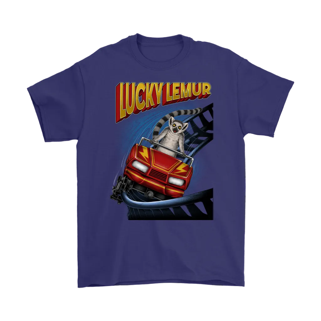 Rollercoaster T-shirt, Funny Lucky Lemur Shirt