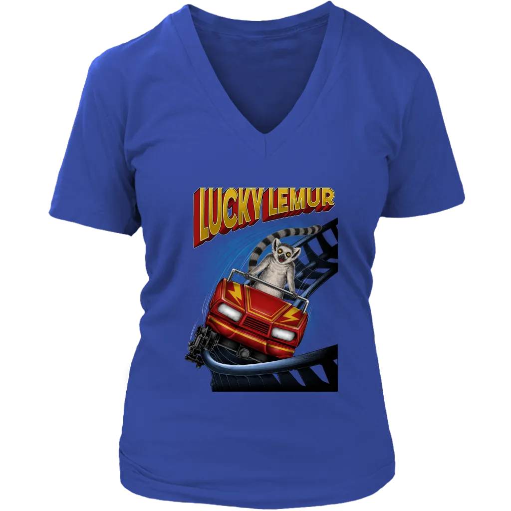 Rollercoaster T-shirt, Funny Lucky Lemur Shirt