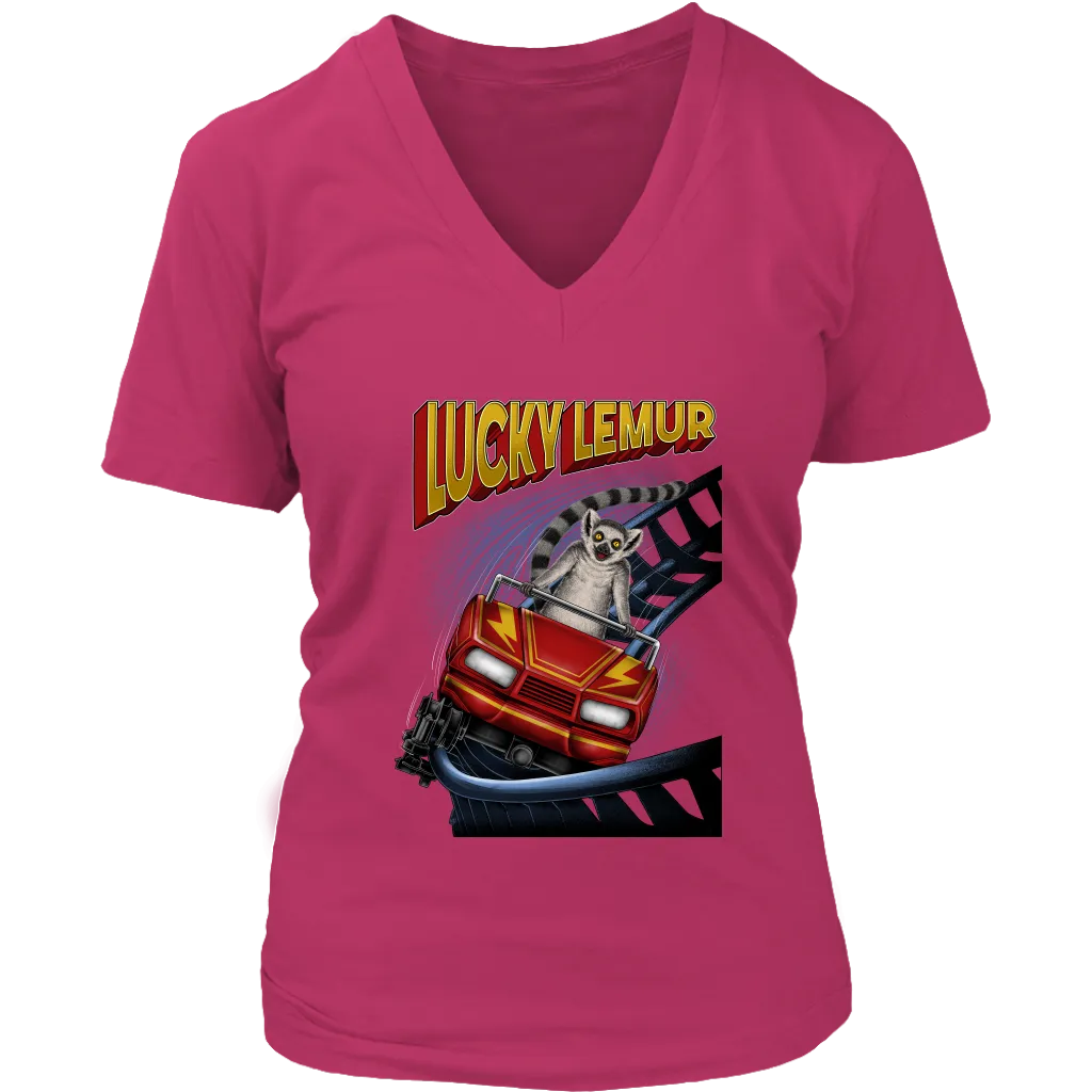 Rollercoaster T-shirt, Funny Lucky Lemur Shirt
