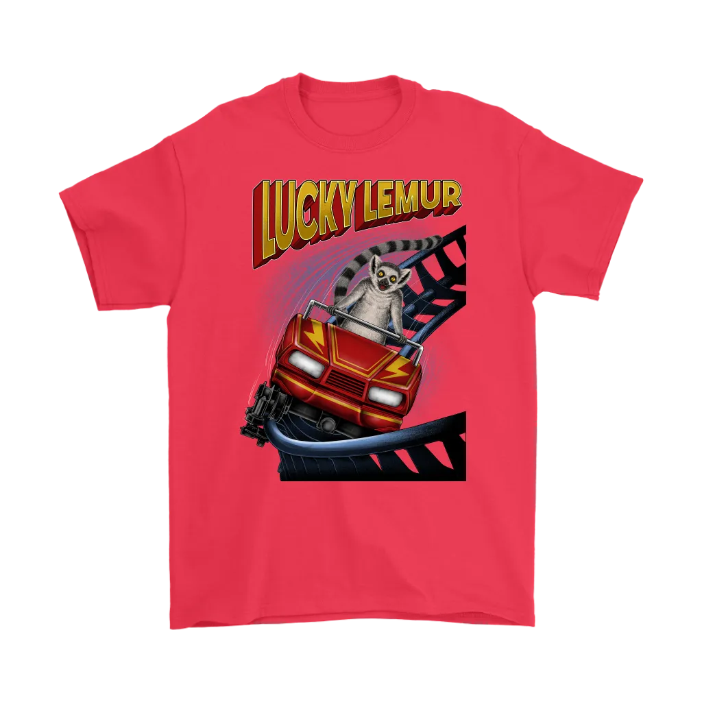 Rollercoaster T-shirt, Funny Lucky Lemur Shirt