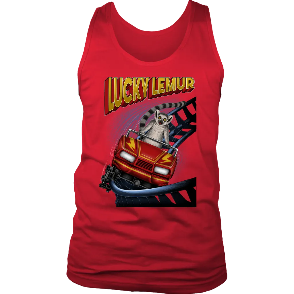 Rollercoaster T-shirt, Funny Lucky Lemur Shirt