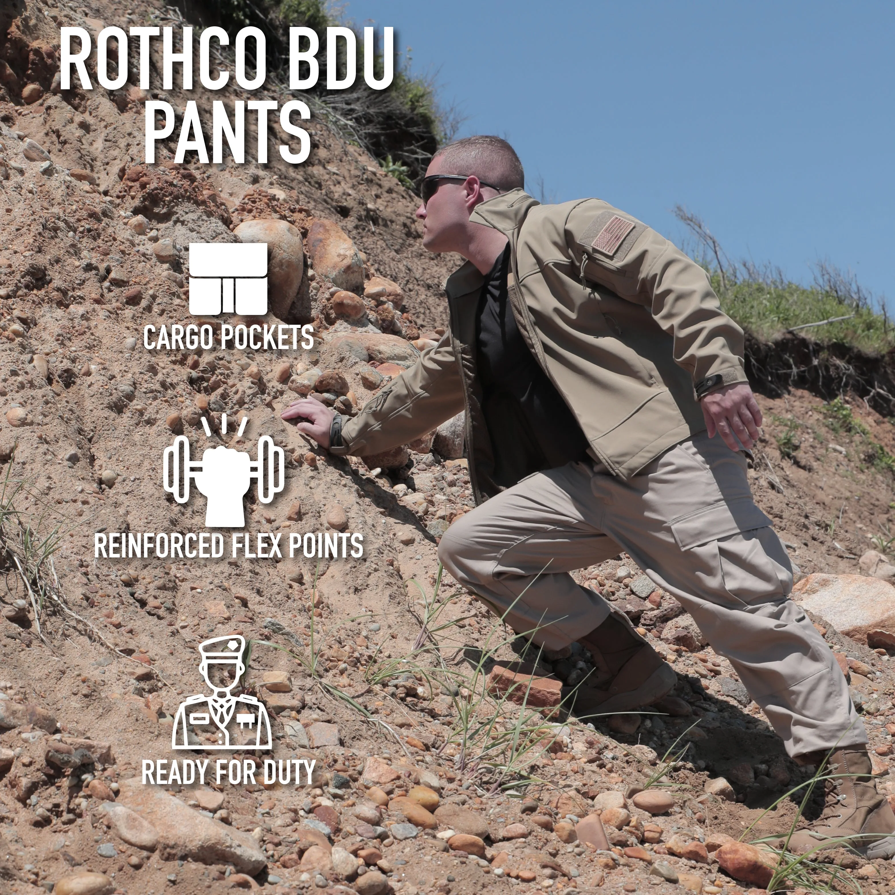 Rothco Color Camo Tactical BDU Pants - Black Camo