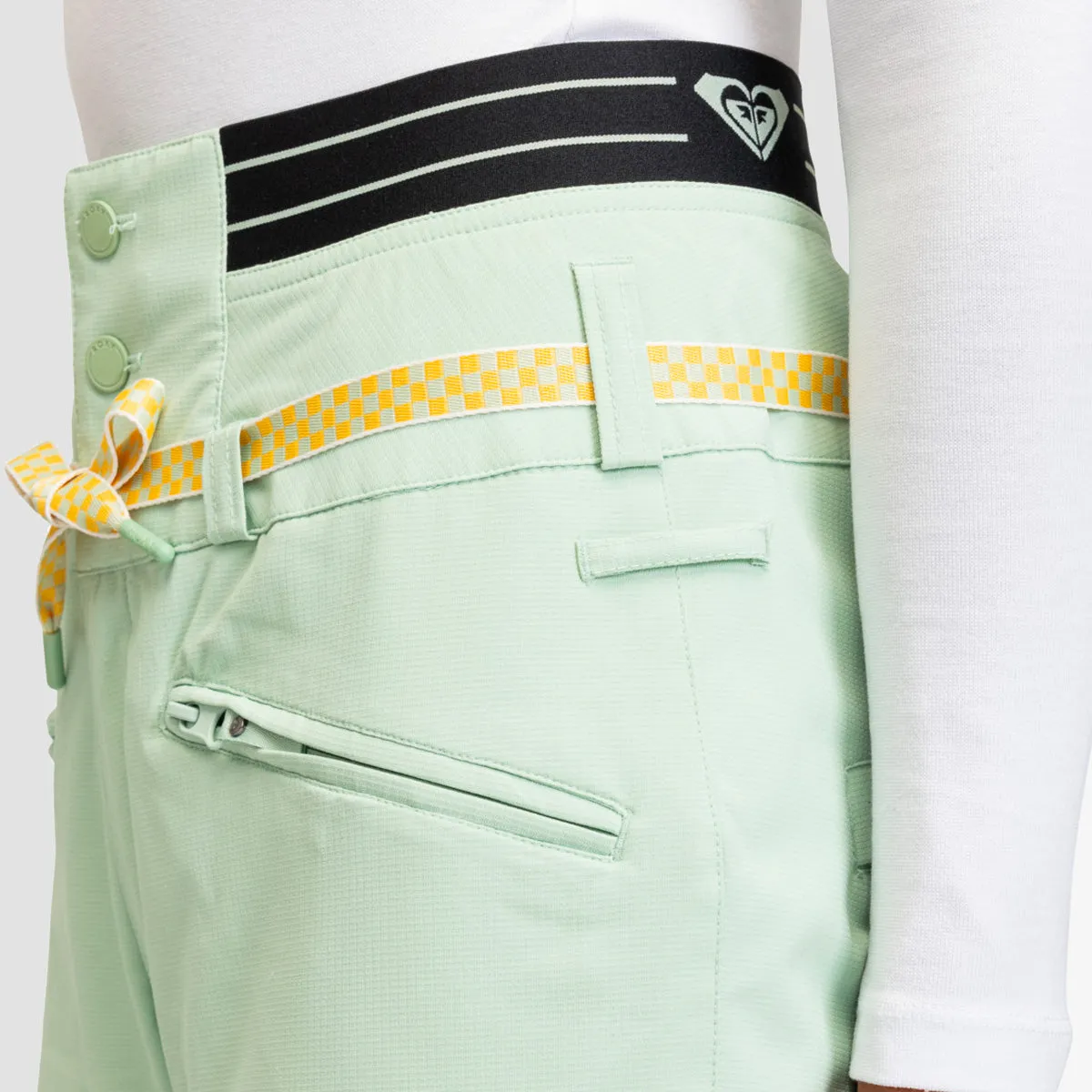 Roxy Passive Lines Snow Pants Cameo Green - Womens