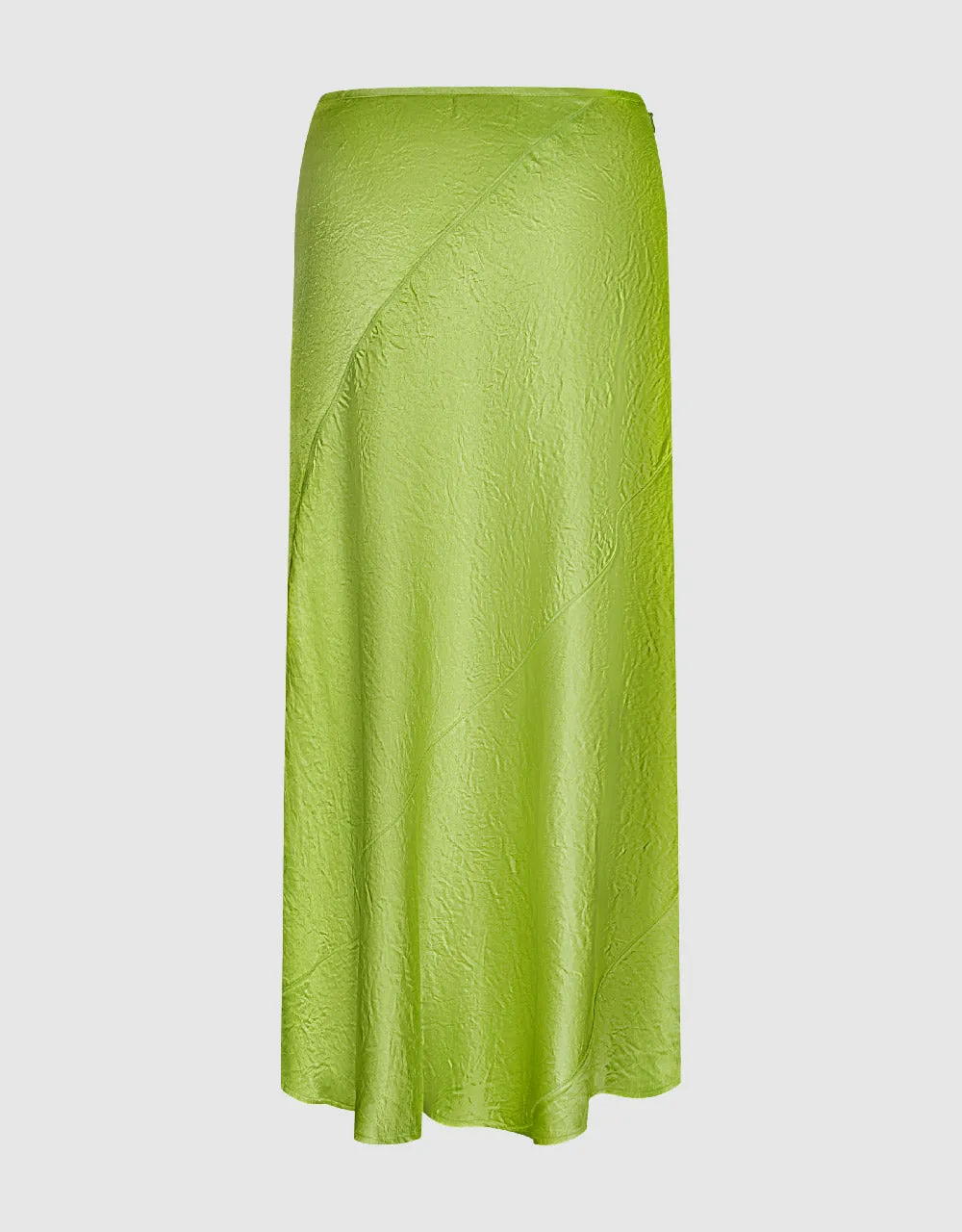 Ruffle Midi A-Line Skirt