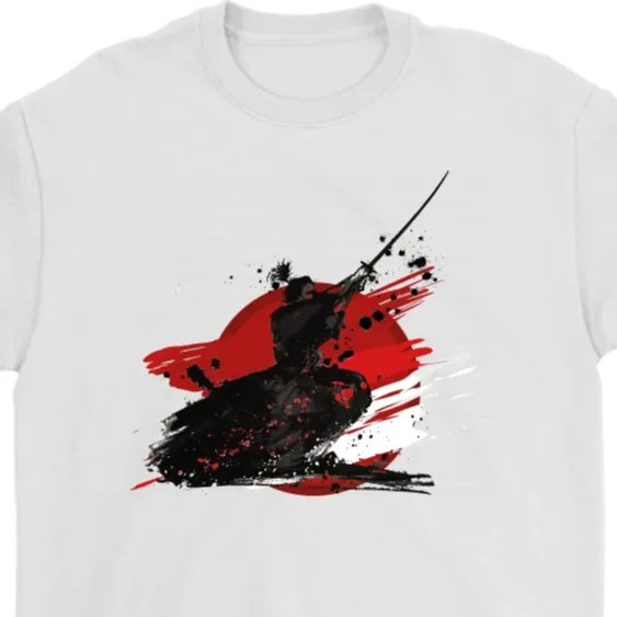 Samurai T-shirt, Japanese style T-shirt, Samurai Gift, Samurai with Sword Shirt