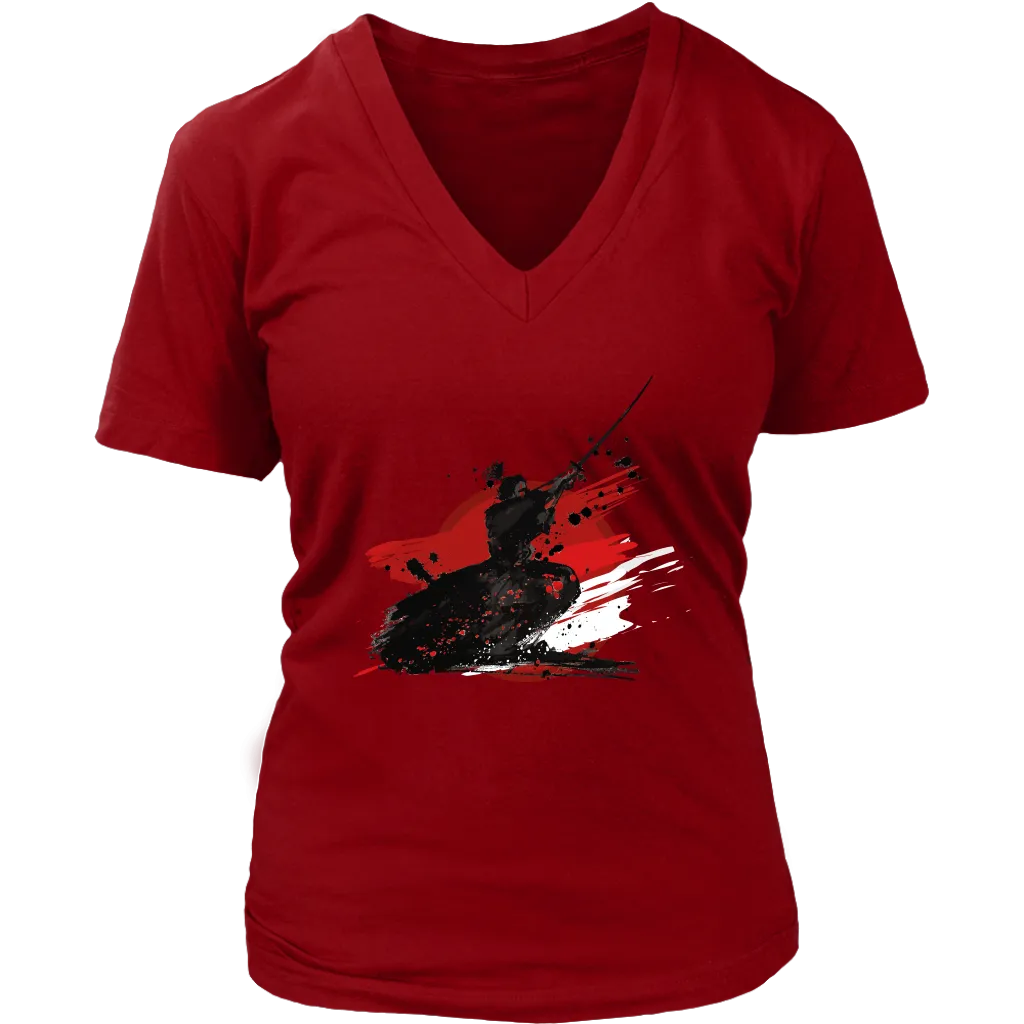 Samurai T-shirt, Japanese style T-shirt, Samurai Gift, Samurai with Sword Shirt