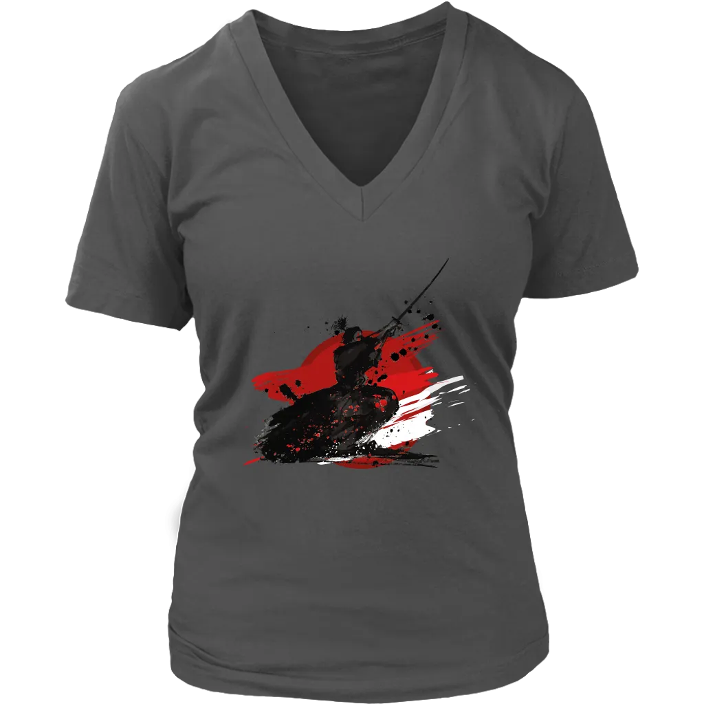 Samurai T-shirt, Japanese style T-shirt, Samurai Gift, Samurai with Sword Shirt