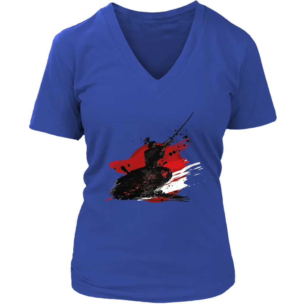 Samurai T-shirt, Japanese style T-shirt, Samurai Gift, Samurai with Sword Shirt