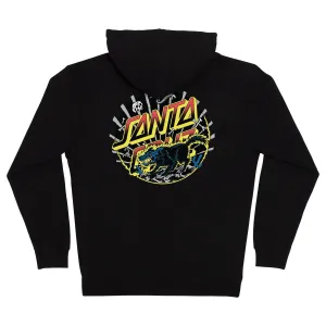 Santa Cruz Kendall Wolf Dot Zip Up Heavyweight Hooded Sweatshirt