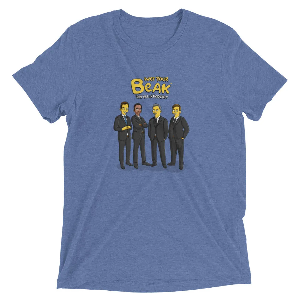 Simpsons - Besties Edition - All-In Podcast Tee Shirt