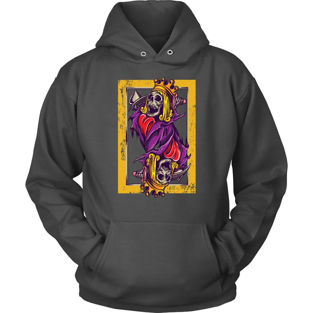 Skeleton King Playing Card T-shirt, Suicide King Shirt