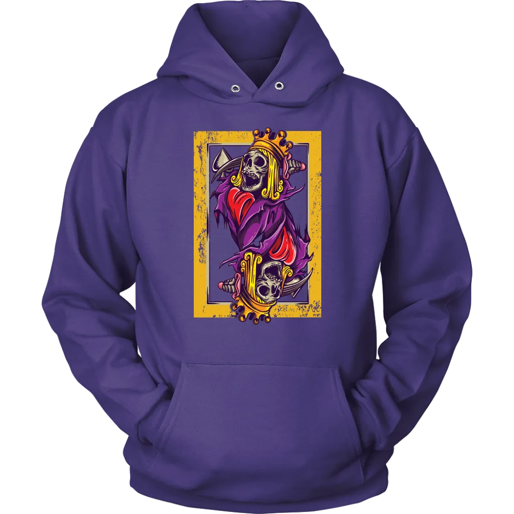 Skeleton King Playing Card T-shirt, Suicide King Shirt