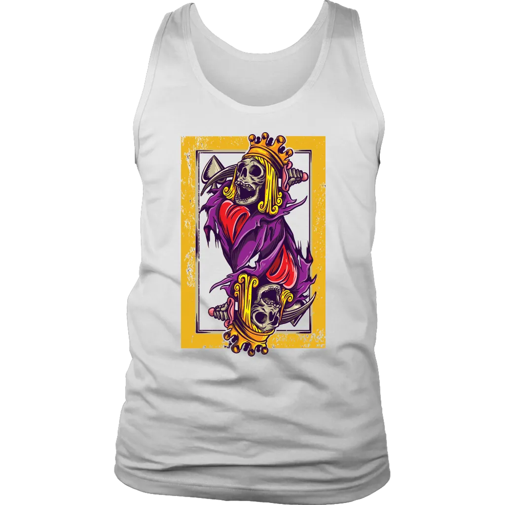 Skeleton King Playing Card T-shirt, Suicide King Shirt