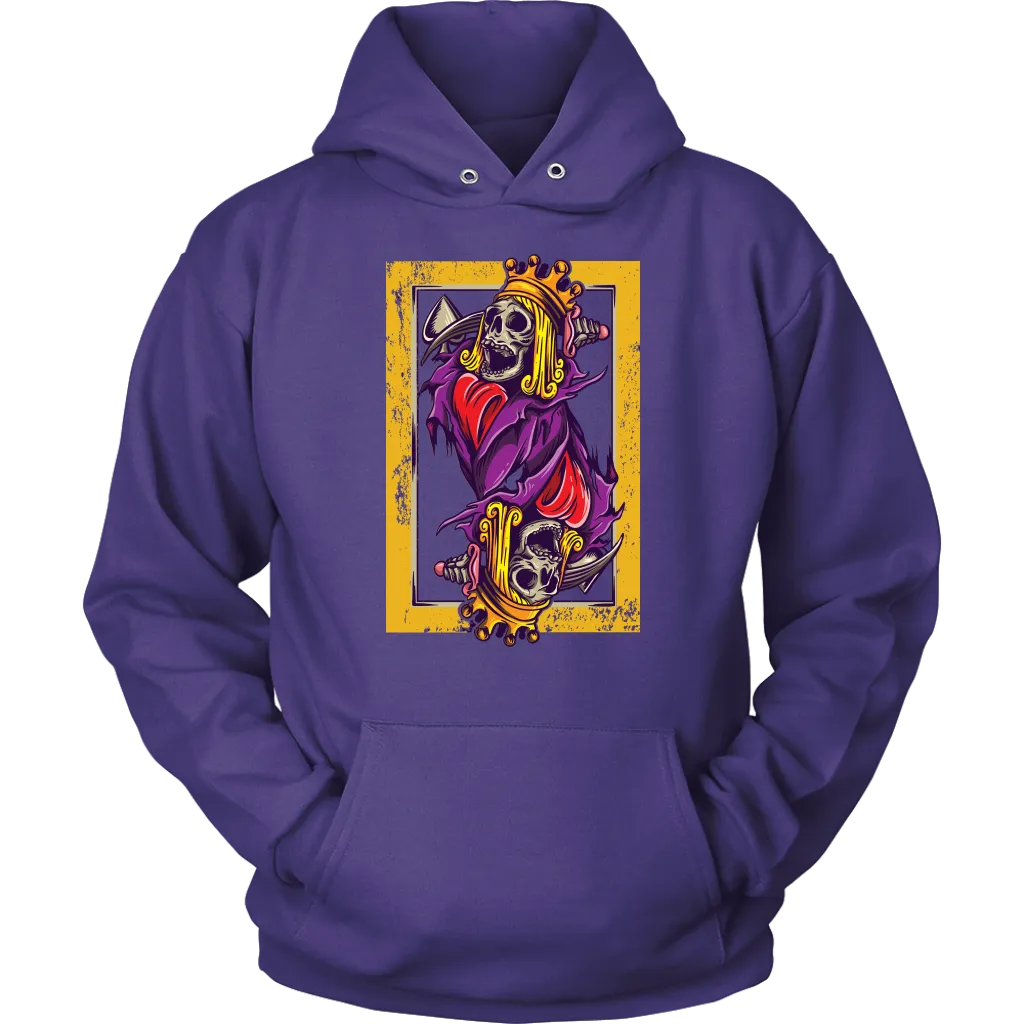 Skeleton King Playing Card T-shirt, Suicide King Shirt
