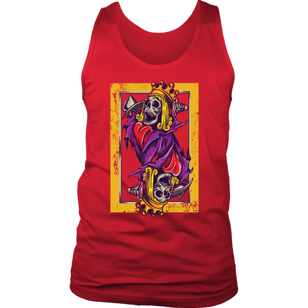 Skeleton King Playing Card T-shirt, Suicide King Shirt