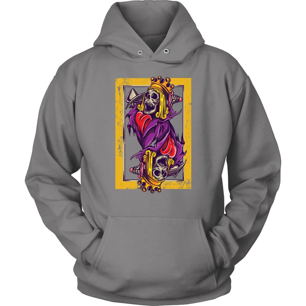 Skeleton King Playing Card T-shirt, Suicide King Shirt