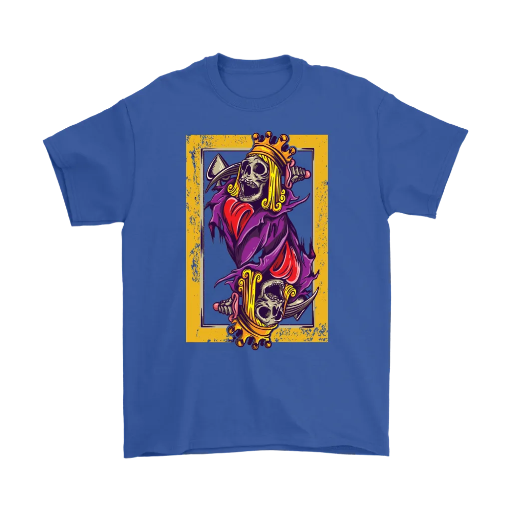 Skeleton King Playing Card T-shirt, Suicide King Shirt