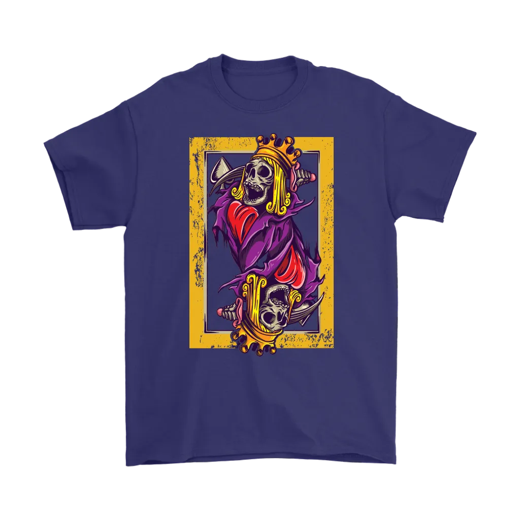 Skeleton King Playing Card T-shirt, Suicide King Shirt
