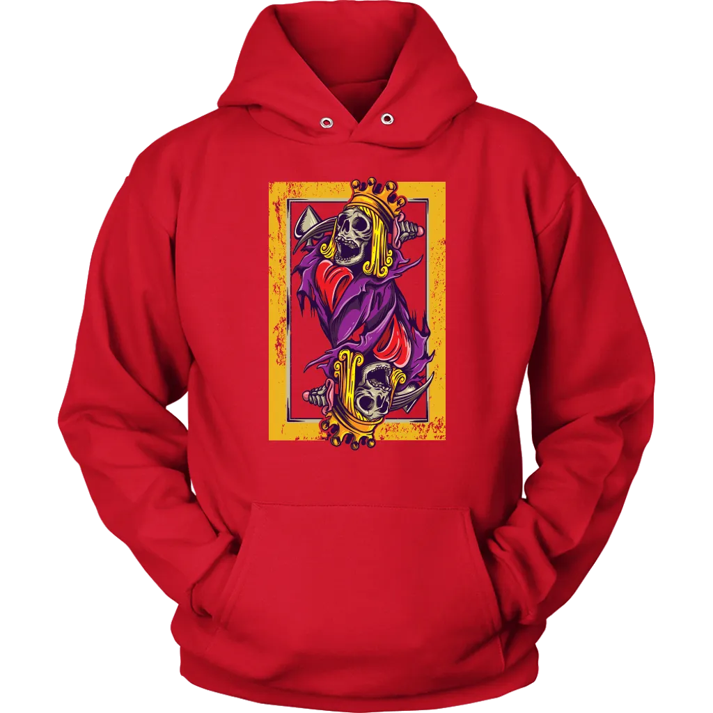Skeleton King Playing Card T-shirt, Suicide King Shirt