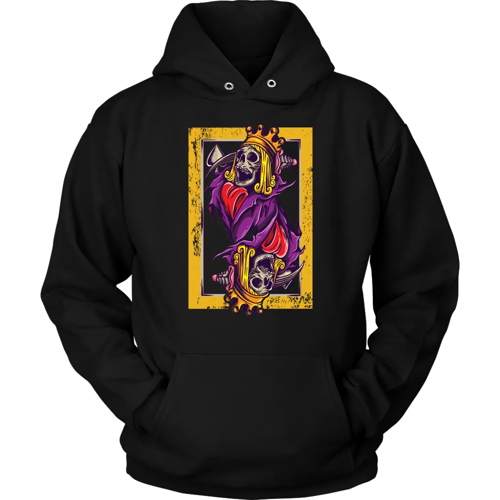 Skeleton King Playing Card T-shirt, Suicide King Shirt