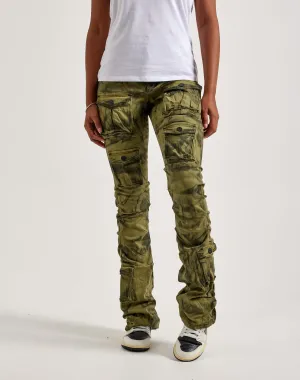 Smoke Rise High-Rise Stacked Cargo Pants