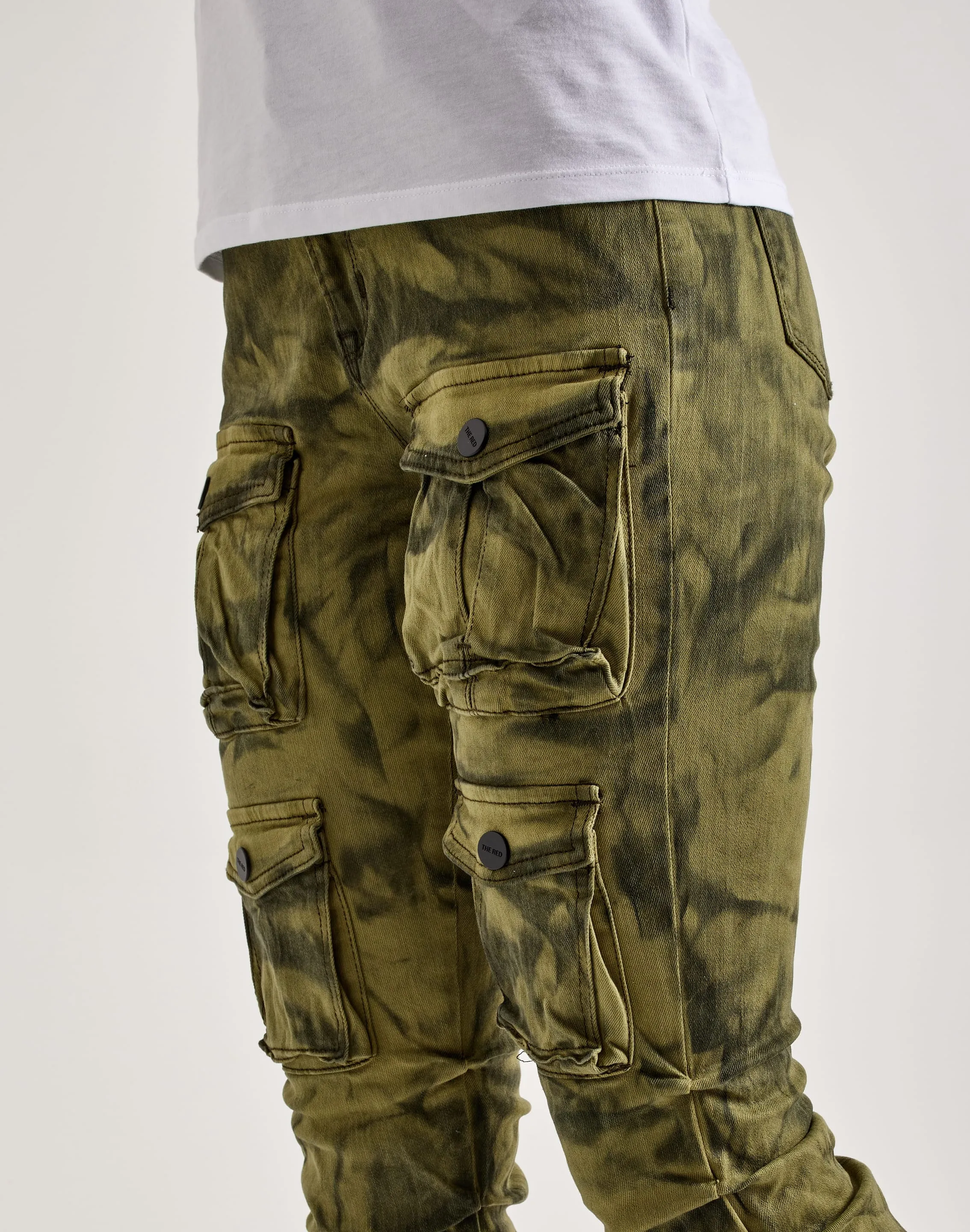 Smoke Rise High-Rise Stacked Cargo Pants