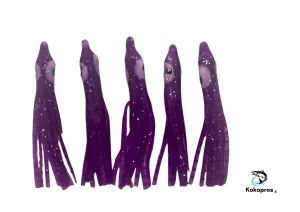 Squid skirts -KOKOPROS® 4.5 cm  Squid Skirts - Purple 5-PACK