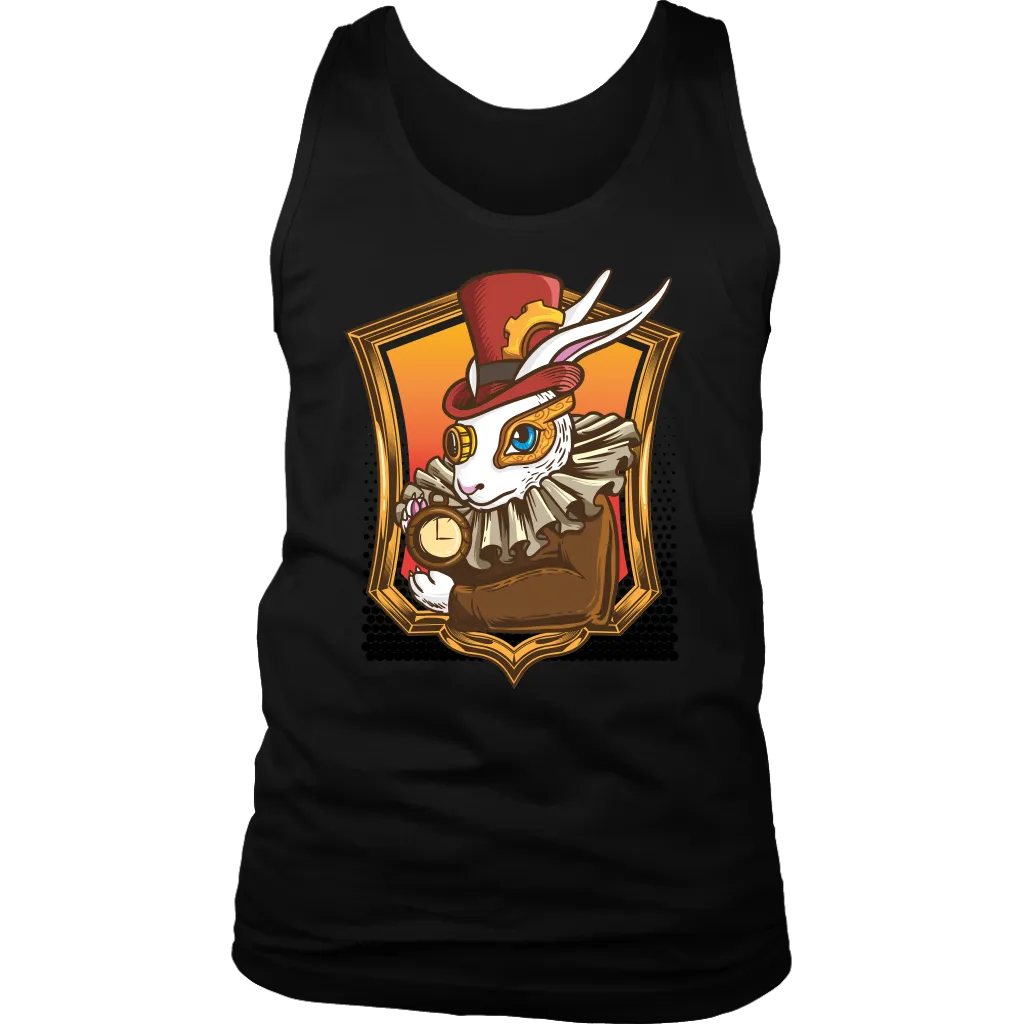 Steam Punk Rabbit T-shirt, March Hare T-shirt, Alice in Wonderland Gift, Steam Punk Gift