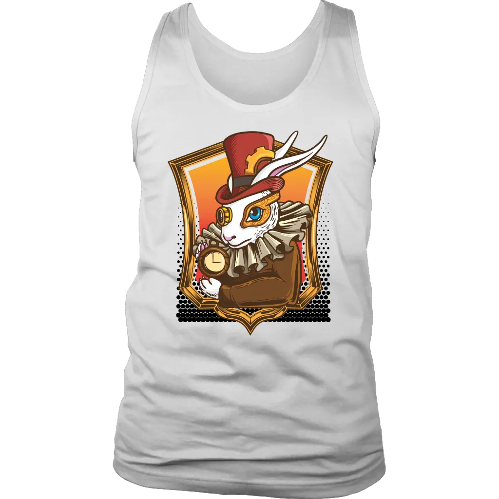 Steam Punk Rabbit T-shirt, March Hare T-shirt, Alice in Wonderland Gift, Steam Punk Gift