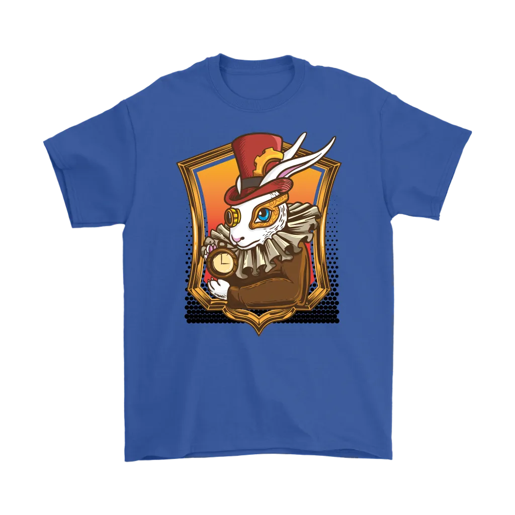 Steam Punk Rabbit T-shirt, March Hare T-shirt, Alice in Wonderland Gift, Steam Punk Gift