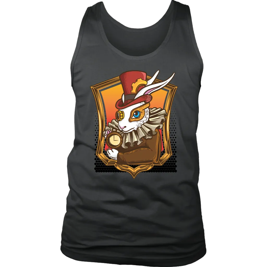 Steam Punk Rabbit T-shirt, March Hare T-shirt, Alice in Wonderland Gift, Steam Punk Gift