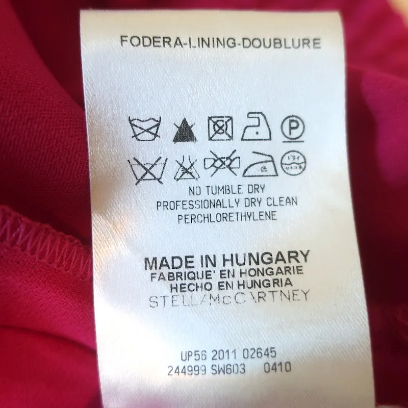 Stella McCartney Crepe Jogger Pants Fuchsia Size 42