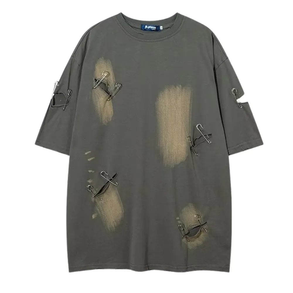 Street Ripped Pin T-shirt
