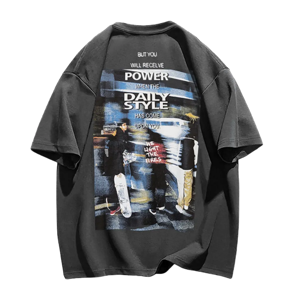 Street Skateboarding Boy Silhouette T-Shirt