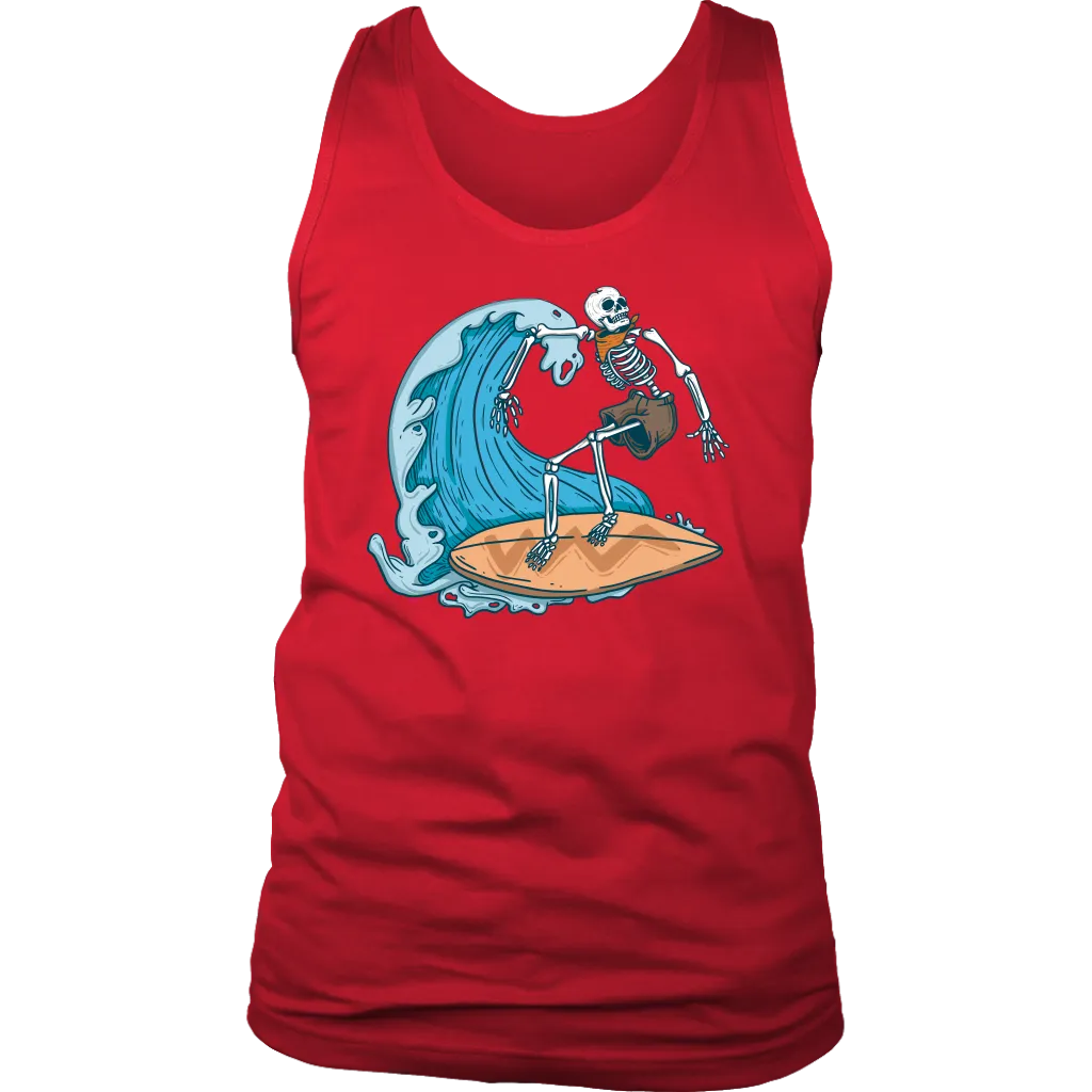 Surfer T-shirt, Gift for Surfer, Surfing Skeleton T-shirt, Skeleton Surfer Shirt, Funny Surfer Shirt