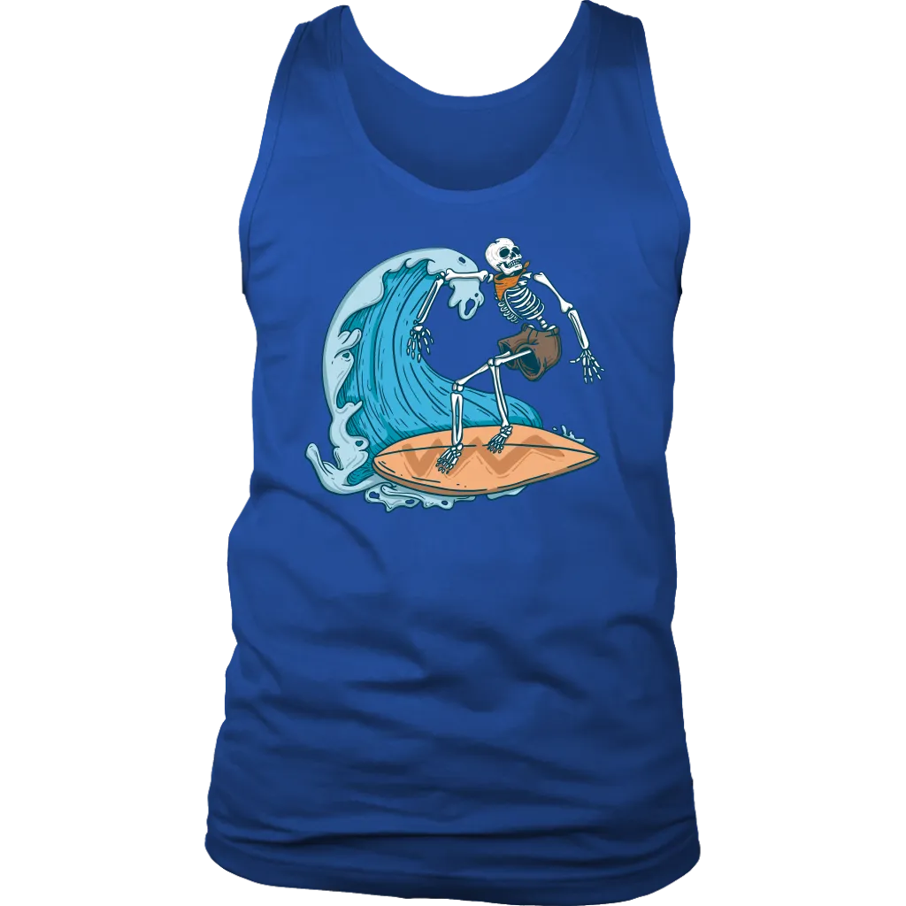 Surfer T-shirt, Gift for Surfer, Surfing Skeleton T-shirt, Skeleton Surfer Shirt, Funny Surfer Shirt