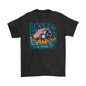 Surfing T-shirt, Funny Surfing Shirt, Lucky Lemur Shirt, Gift for Surfer, Summer Shirt, Beach T-shirt