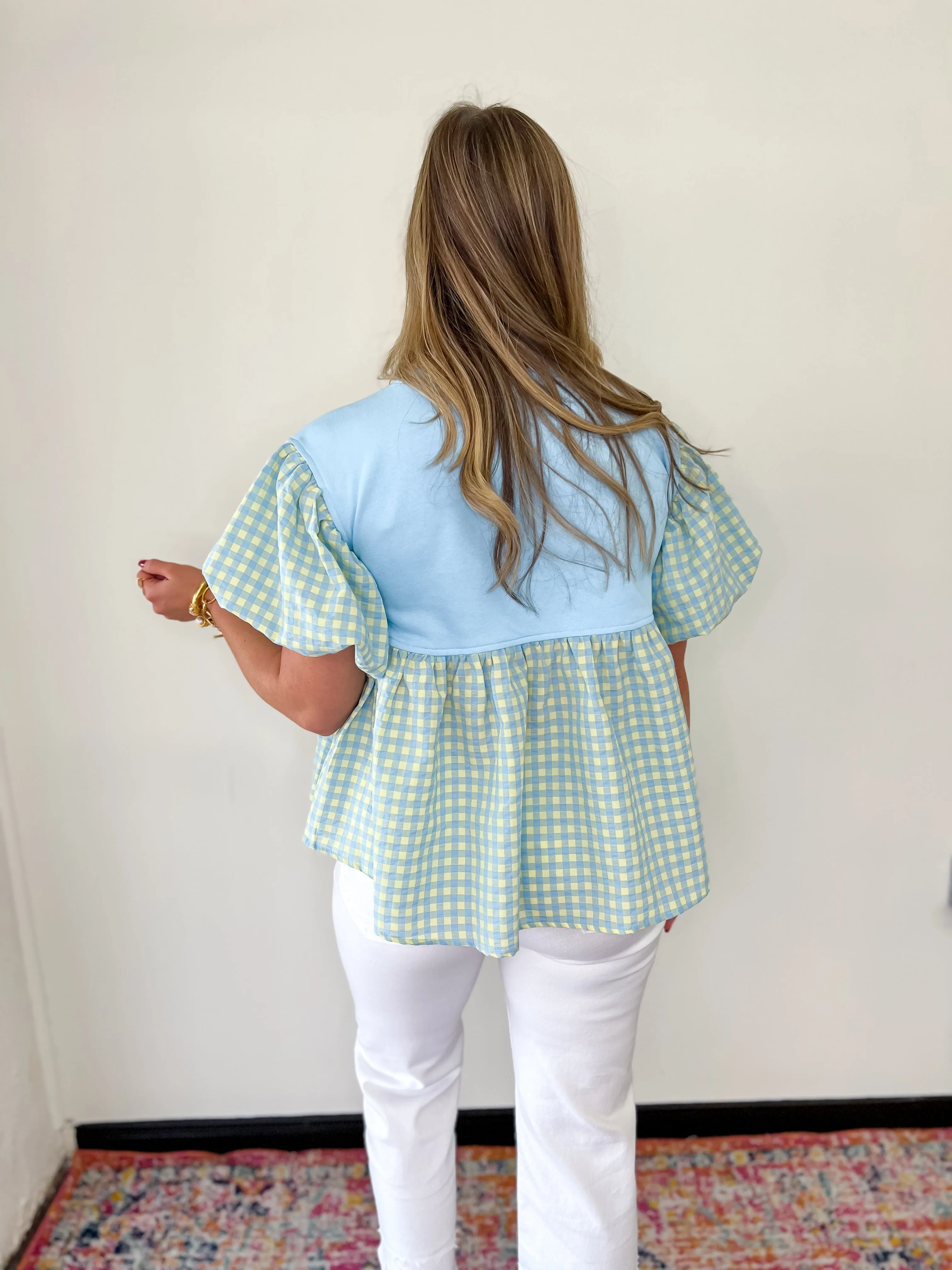 Sweetly Checked Top