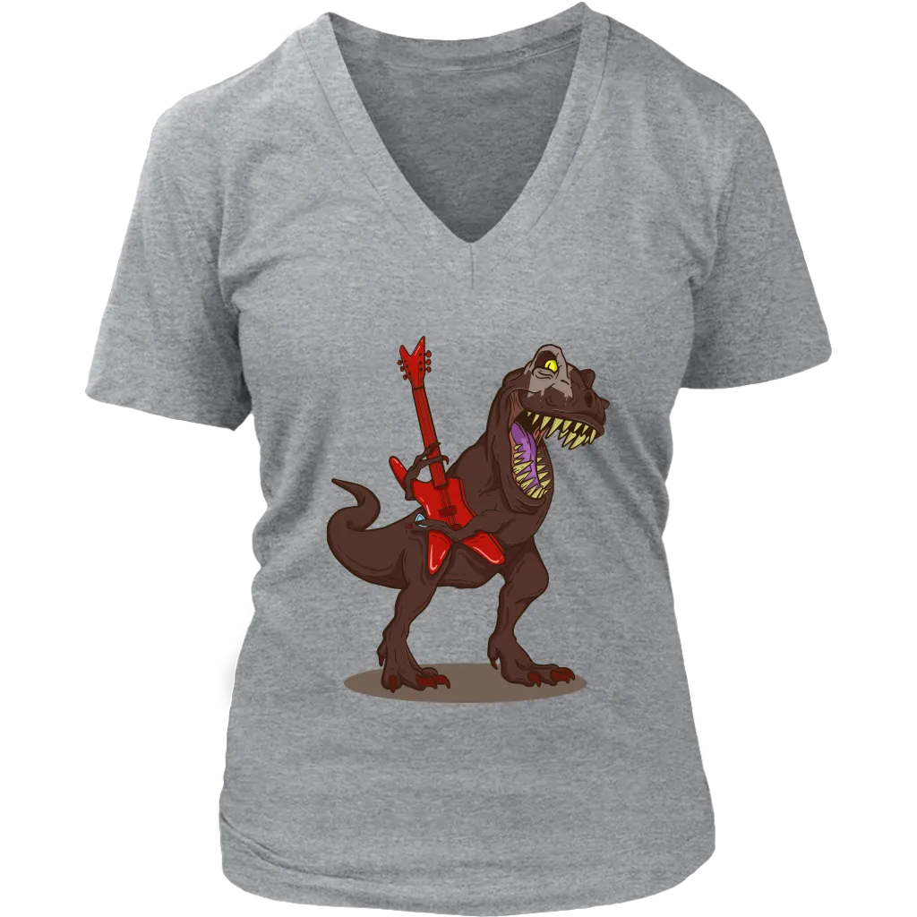 T-Rex Rocks T-shirt, Gift for Musician, Shirt for Guitarist, Dinosaur Rock Star T-shirt