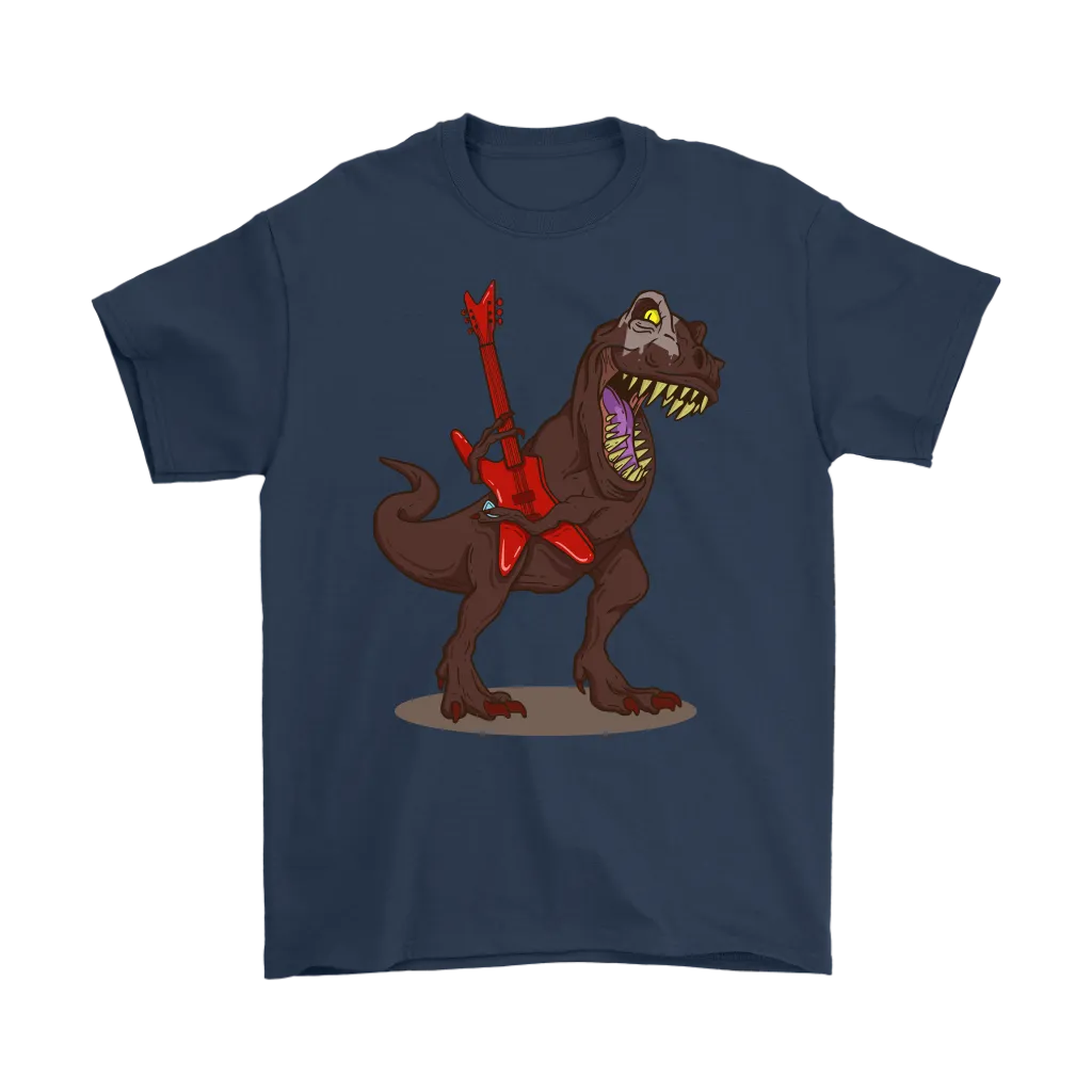 T-Rex Rocks T-shirt, Gift for Musician, Shirt for Guitarist, Dinosaur Rock Star T-shirt