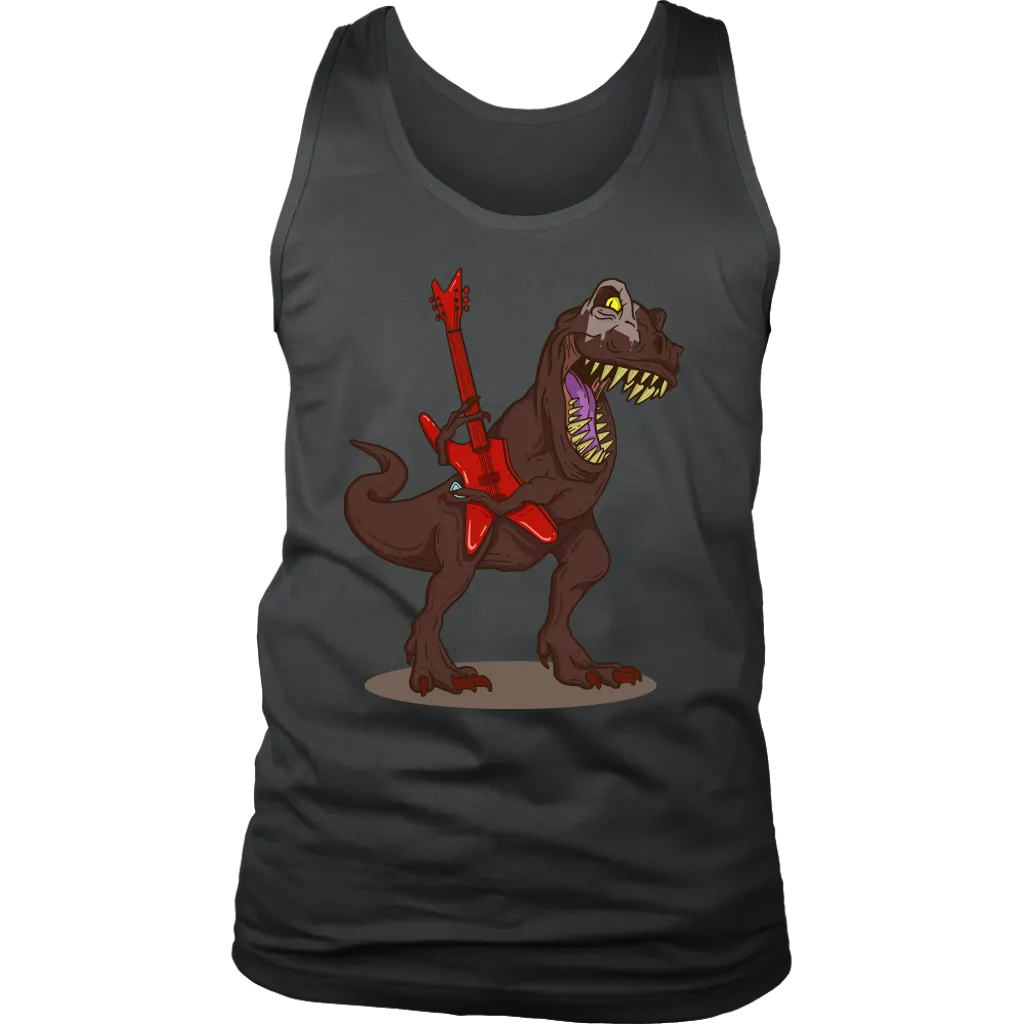 T-Rex Rocks T-shirt, Gift for Musician, Shirt for Guitarist, Dinosaur Rock Star T-shirt