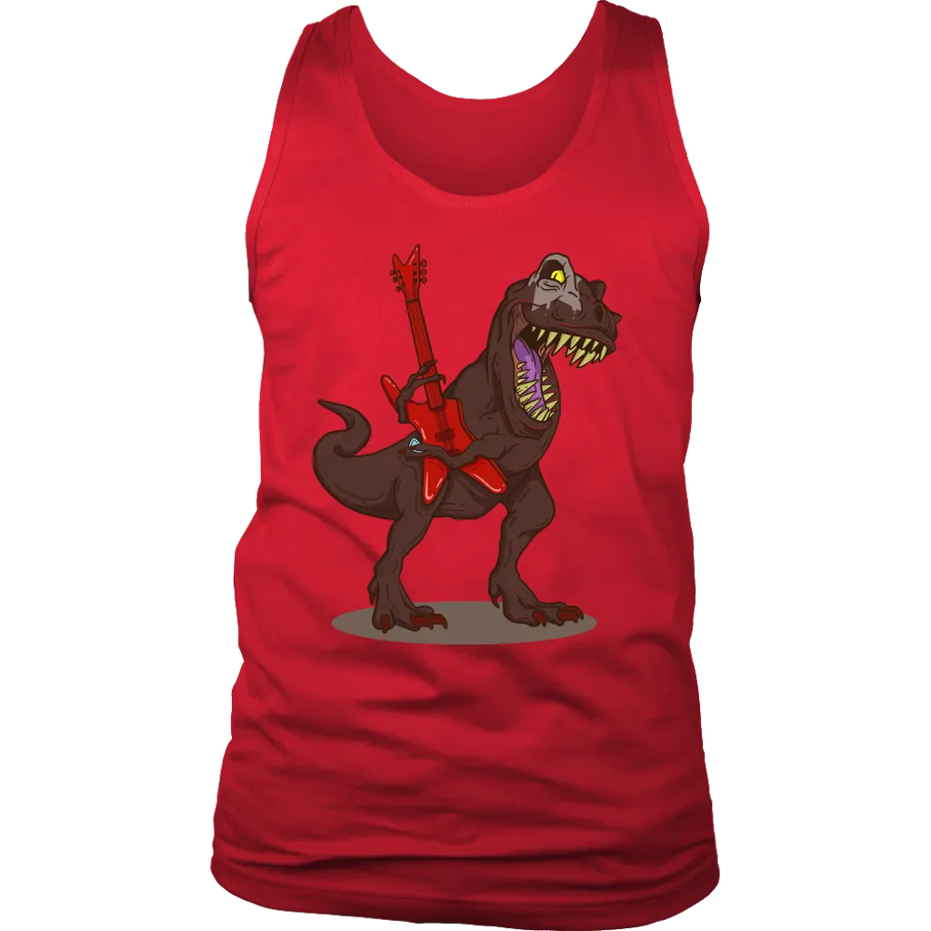 T-Rex Rocks T-shirt, Gift for Musician, Shirt for Guitarist, Dinosaur Rock Star T-shirt