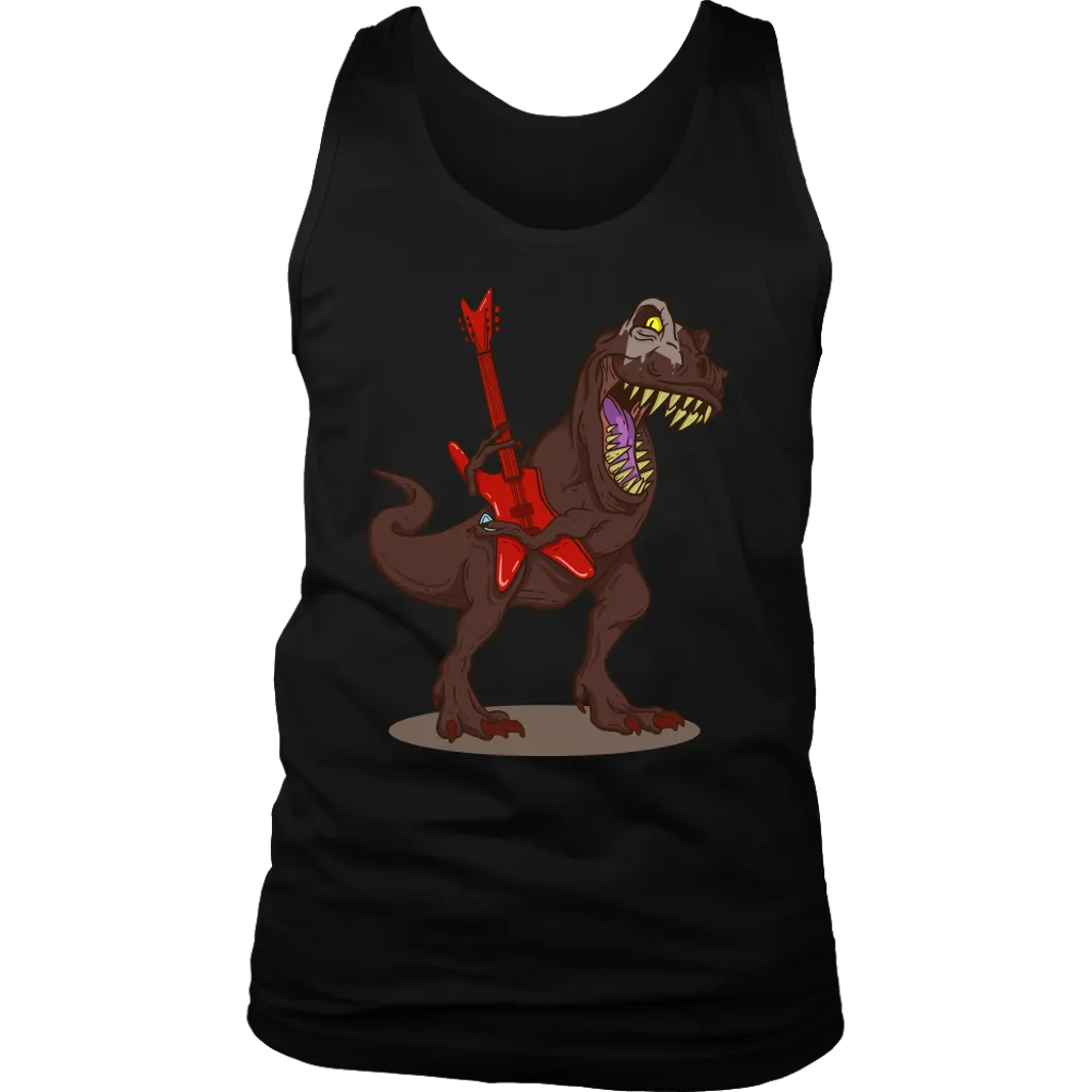 T-Rex Rocks T-shirt, Gift for Musician, Shirt for Guitarist, Dinosaur Rock Star T-shirt