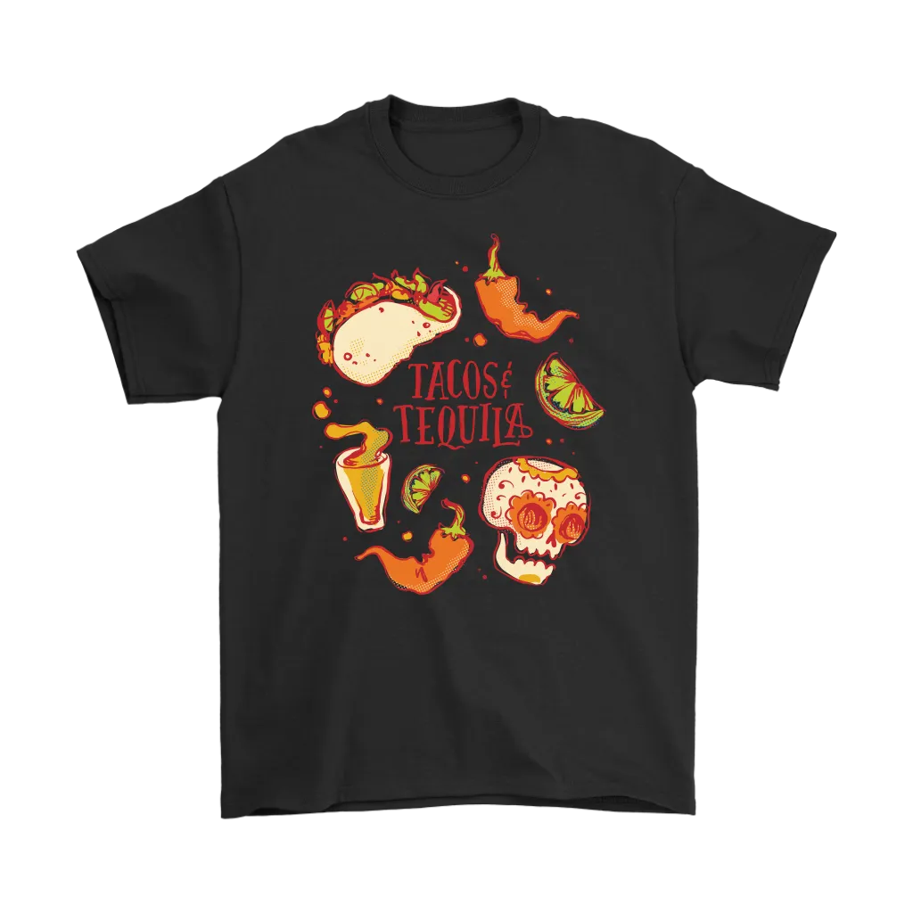 Tacos and Tequila T-shirt, Funny Gift Shirt, Funny Taco T-shirt, Funny Tequila T-shirt