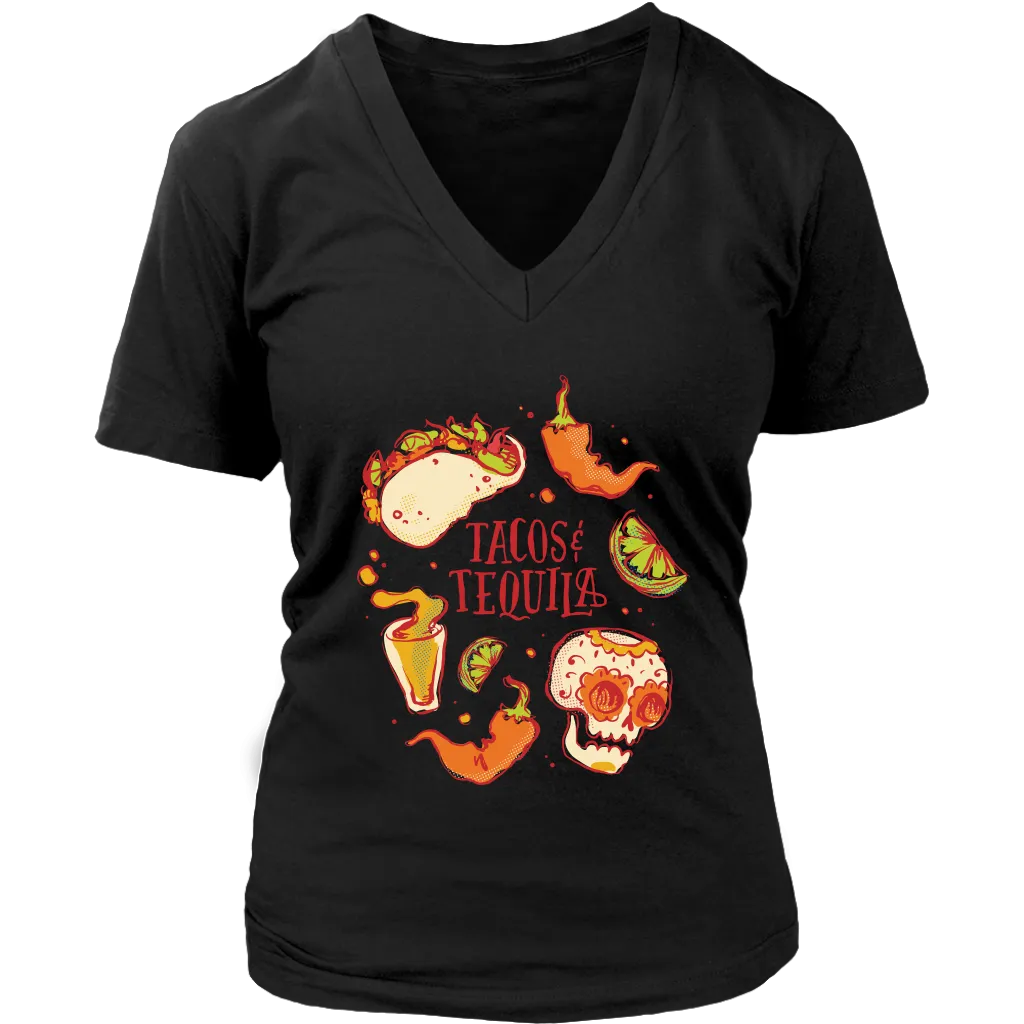 Tacos and Tequila T-shirt, Funny Gift Shirt, Funny Taco T-shirt, Funny Tequila T-shirt