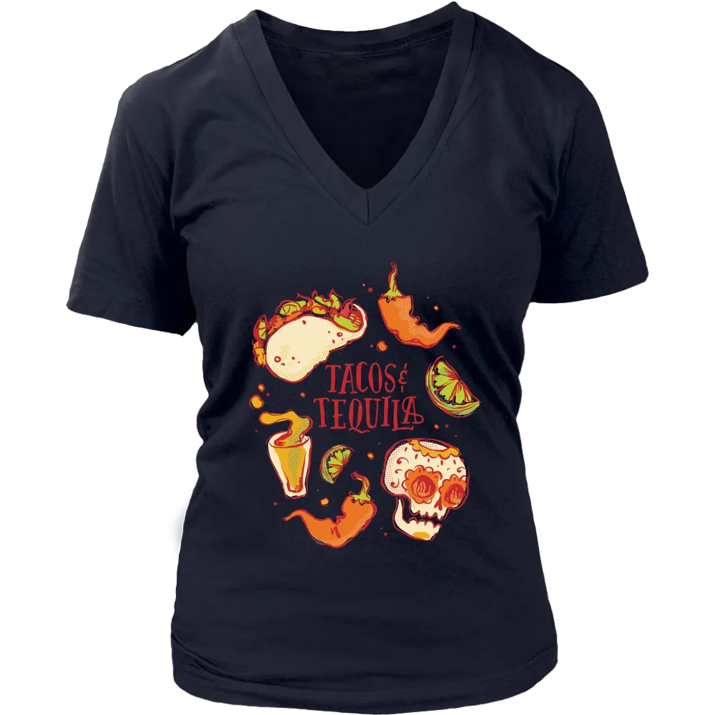 Tacos and Tequila T-shirt, Funny Gift Shirt, Funny Taco T-shirt, Funny Tequila T-shirt