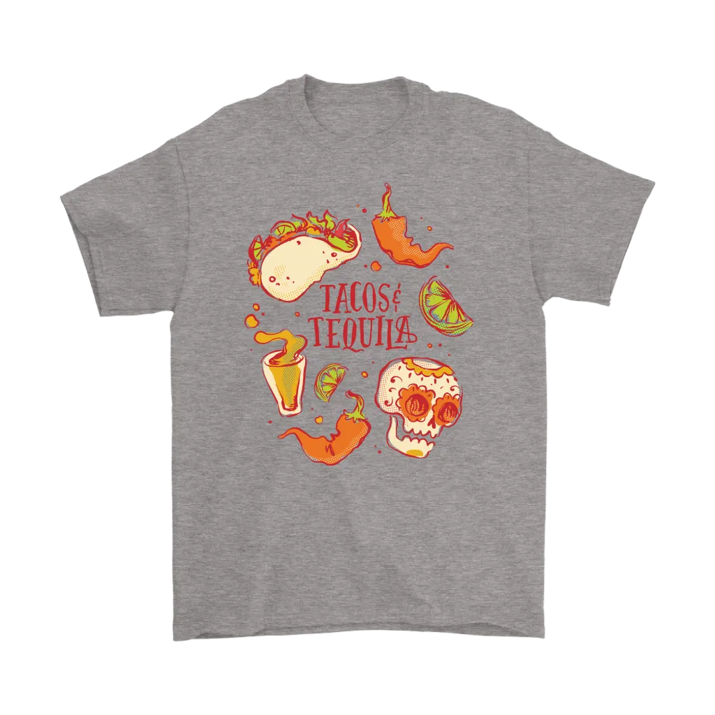 Tacos and Tequila T-shirt, Funny Gift Shirt, Funny Taco T-shirt, Funny Tequila T-shirt