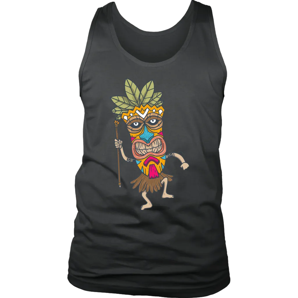 Tiki T-shirt, Gift of Tiki Mask, Tiki Mask Shirt, Dancing Tiki T-shirt